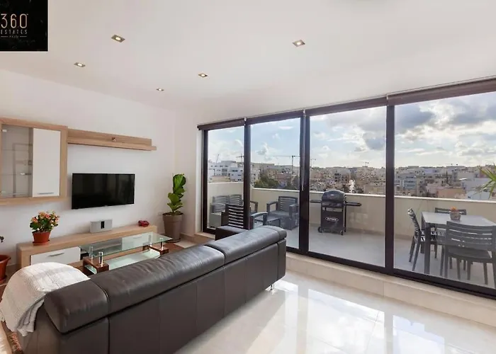 Apartment Penthouse And Bbq Kitchen Island & Massive Living By 360 Estates San Ġiljan